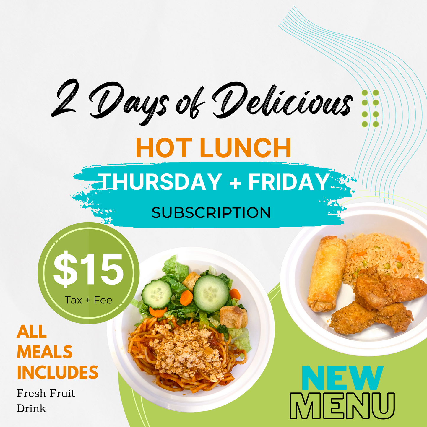 2 day Weekly Order - Mixt Lunch Subscription