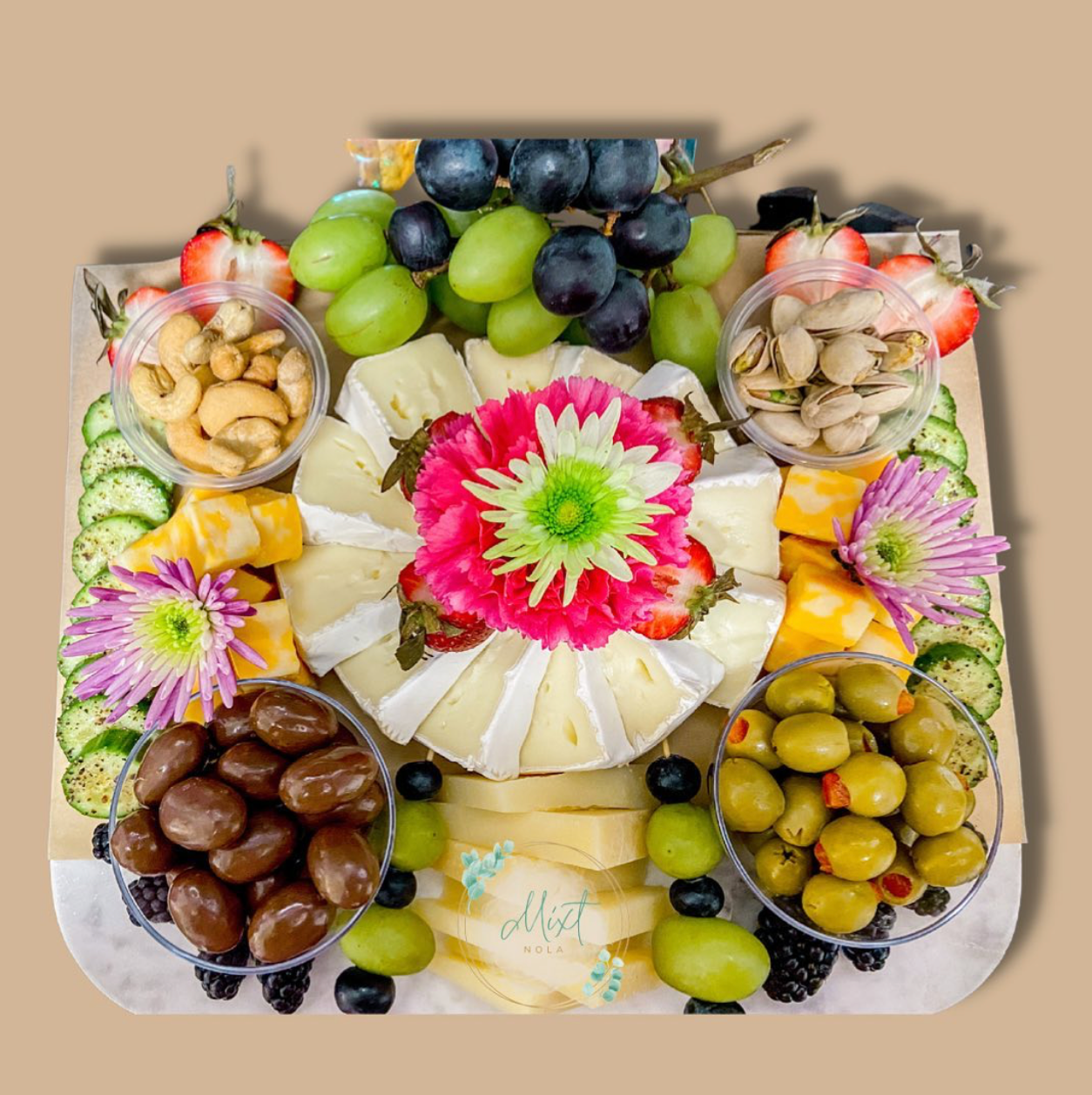 Mixt Arrangements🌷Fruit & Cheese Trays - Custom Order Only