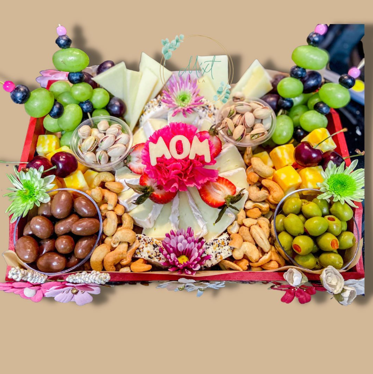 Mixt Arrangements🌷Fruit & Cheese Trays - Custom Order Only